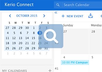 Kerio Cloud Email Calendar